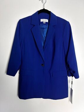 Calvin Klein blue tailored blazer